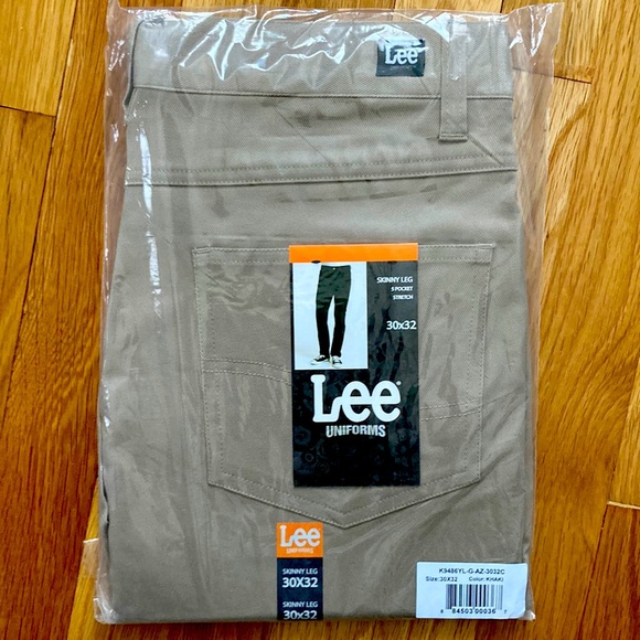 NEW Lee Stretch Khakis Mens 30x32 - Picture 1 of 4